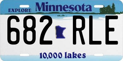 MN license plate 682RLE