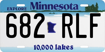 MN license plate 682RLF