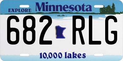 MN license plate 682RLG