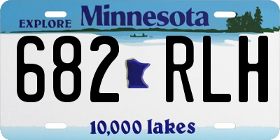 MN license plate 682RLH