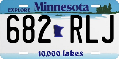 MN license plate 682RLJ