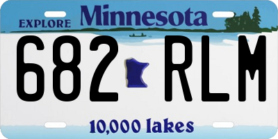 MN license plate 682RLM