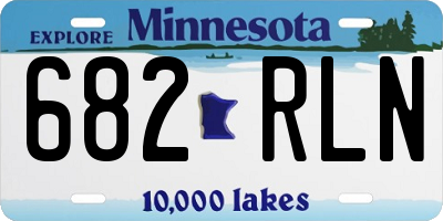 MN license plate 682RLN