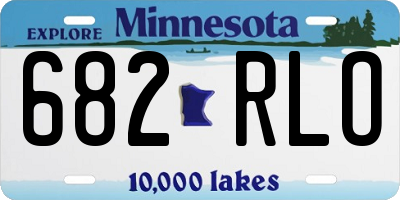 MN license plate 682RLO