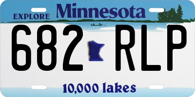 MN license plate 682RLP