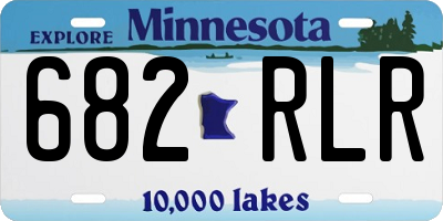 MN license plate 682RLR