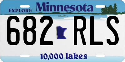 MN license plate 682RLS