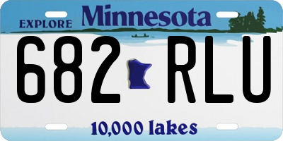 MN license plate 682RLU