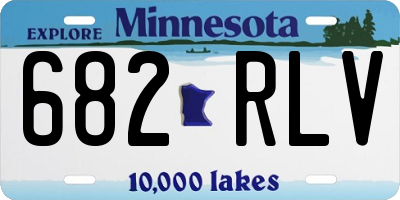 MN license plate 682RLV