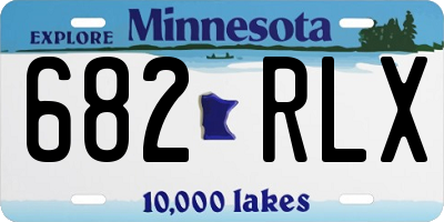 MN license plate 682RLX
