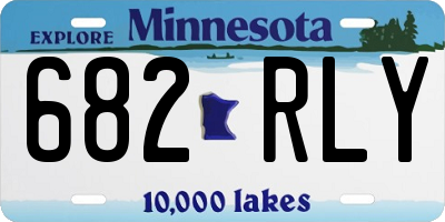 MN license plate 682RLY