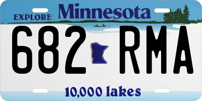 MN license plate 682RMA