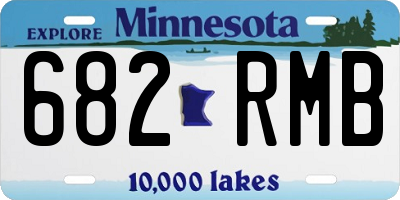 MN license plate 682RMB