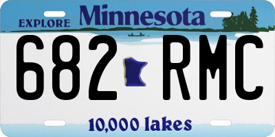 MN license plate 682RMC