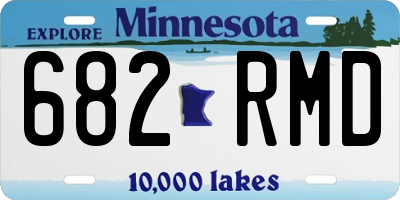 MN license plate 682RMD