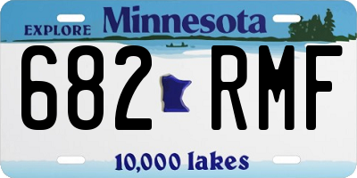 MN license plate 682RMF