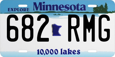 MN license plate 682RMG