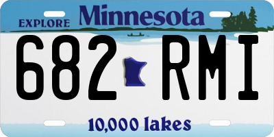 MN license plate 682RMI