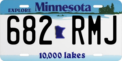 MN license plate 682RMJ