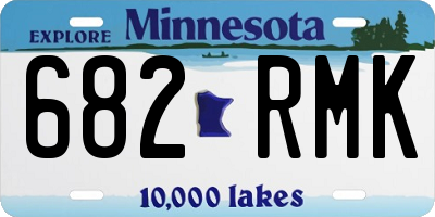 MN license plate 682RMK