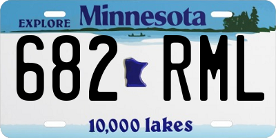 MN license plate 682RML