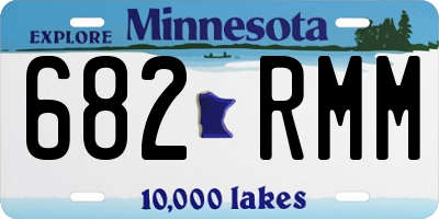 MN license plate 682RMM