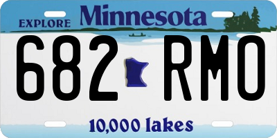 MN license plate 682RMO