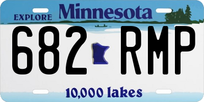 MN license plate 682RMP