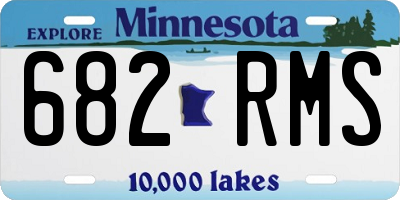 MN license plate 682RMS