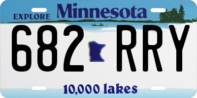 MN license plate 682RRY