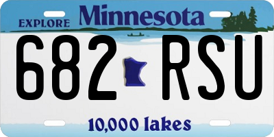 MN license plate 682RSU