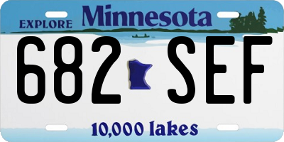 MN license plate 682SEF