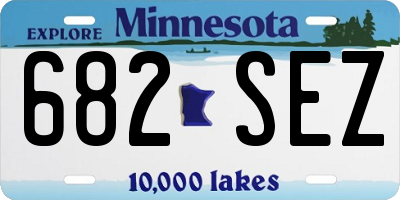 MN license plate 682SEZ