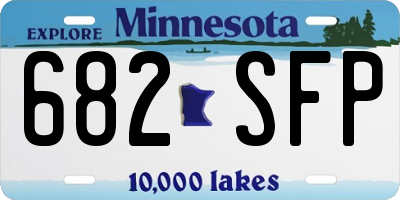 MN license plate 682SFP
