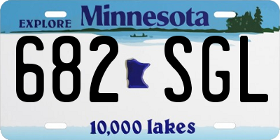 MN license plate 682SGL