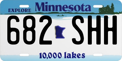 MN license plate 682SHH