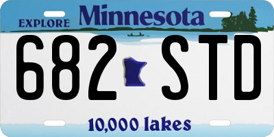 MN license plate 682STD
