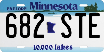 MN license plate 682STE