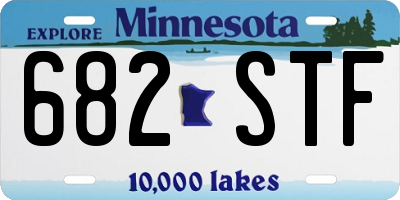 MN license plate 682STF