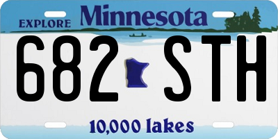 MN license plate 682STH