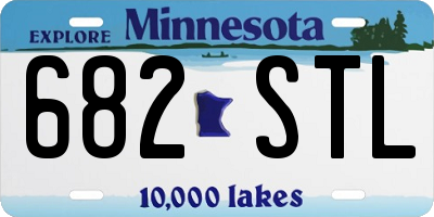 MN license plate 682STL