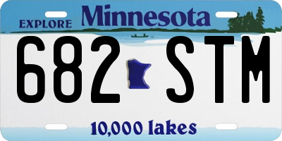 MN license plate 682STM