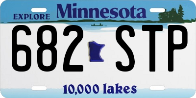MN license plate 682STP