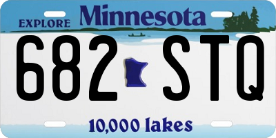 MN license plate 682STQ