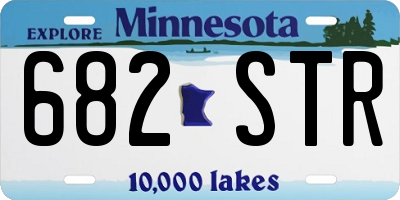 MN license plate 682STR
