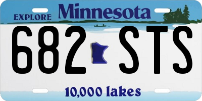 MN license plate 682STS