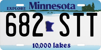 MN license plate 682STT