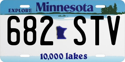 MN license plate 682STV