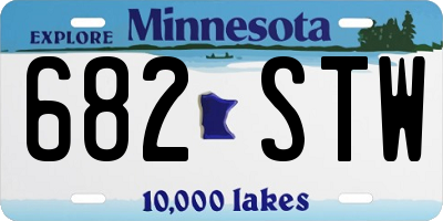MN license plate 682STW