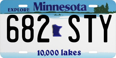 MN license plate 682STY